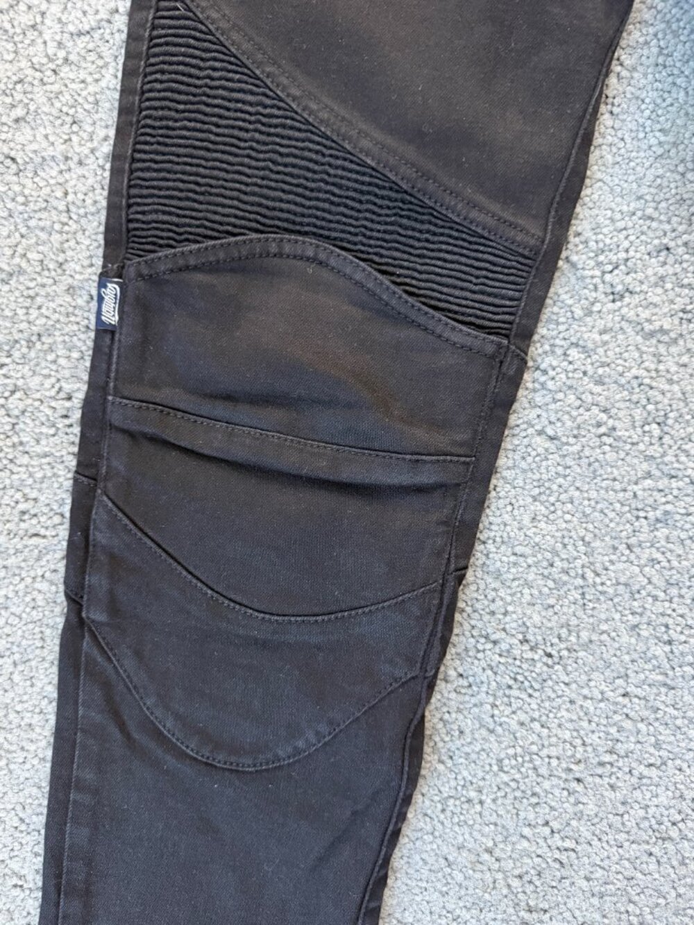 uglyBROS Featherbed-K Men's Motorcycle Riding Jeans Black Size 30 Kevlar Armored - Picture 4 of 14